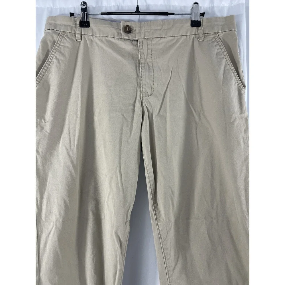Tory Burch Women's Chino Khaki Pants Size 29 Cotton Casual Workwear